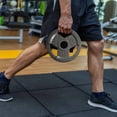 thumbnail image 2 of LIONSCOOL Olympic Weight Plates - 2.5-45LB Rubber Coated Cast Iron Tri-Grip Plates For Home & Gym Training 2 of 6