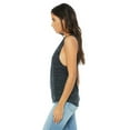 thumbnail image 3 of Bella Canvas Womens Flowy Scoop Blended Muscle Tank, M, Black Marble, 3 of 3