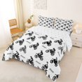 thumbnail image 2 of Manfei Racing Motorcycle Queen Comforter Set,Extreme Speed Games Comforter Sets Queen,White,Reversible,3 Pieces,1 Comforter and 2 Pillowcases, 2 of 7