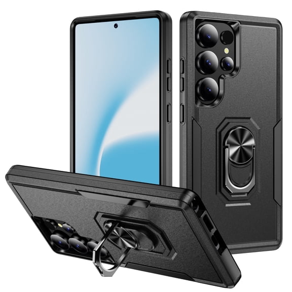 TYJKeJi Case with Stander Holder Kickstand Drop Resistant Shockproof Case For Samsung Galaxy S25 Ultra