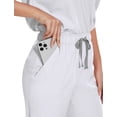 thumbnail image 6 of Niaahinn Women's Scrubs Set - V-Neck Top & Drawstring Jogger Scrub Pant for Nursing Uniforms, 9 colors, 6 of 7
