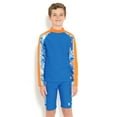 thumbnail image 2 of Tuga Boys Tube L/S Rash Guard (UPF 50+), Lagoon, 4/5 yrs, 2 of 4