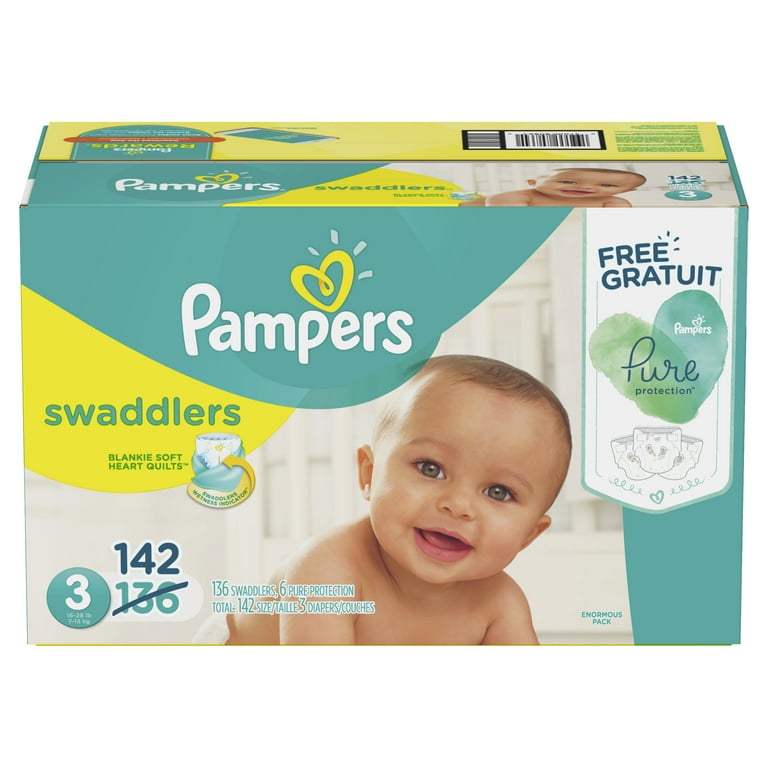 Pampers Swaddlers Diapers Size Bonus Pack 142 Count