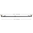 thumbnail image 2 of MERIVILLE 1-Inch Diameter Telescoping Double Window Curtain Rod, Renaissance Gold Bird Finials, 48"-84", Black Rod, 2 of 5