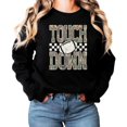 thumbnail image 4 of Camo Touchdown Sweatshirt for Men Women & Teens Trendy Football Game Day Crewneck Fan Gift Black Sweatshirt Adult XL, 4 of 7