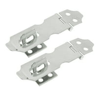 Uxcell Furniture Door Stainless Steel Hasp Staples Set 2" Long 2 Set