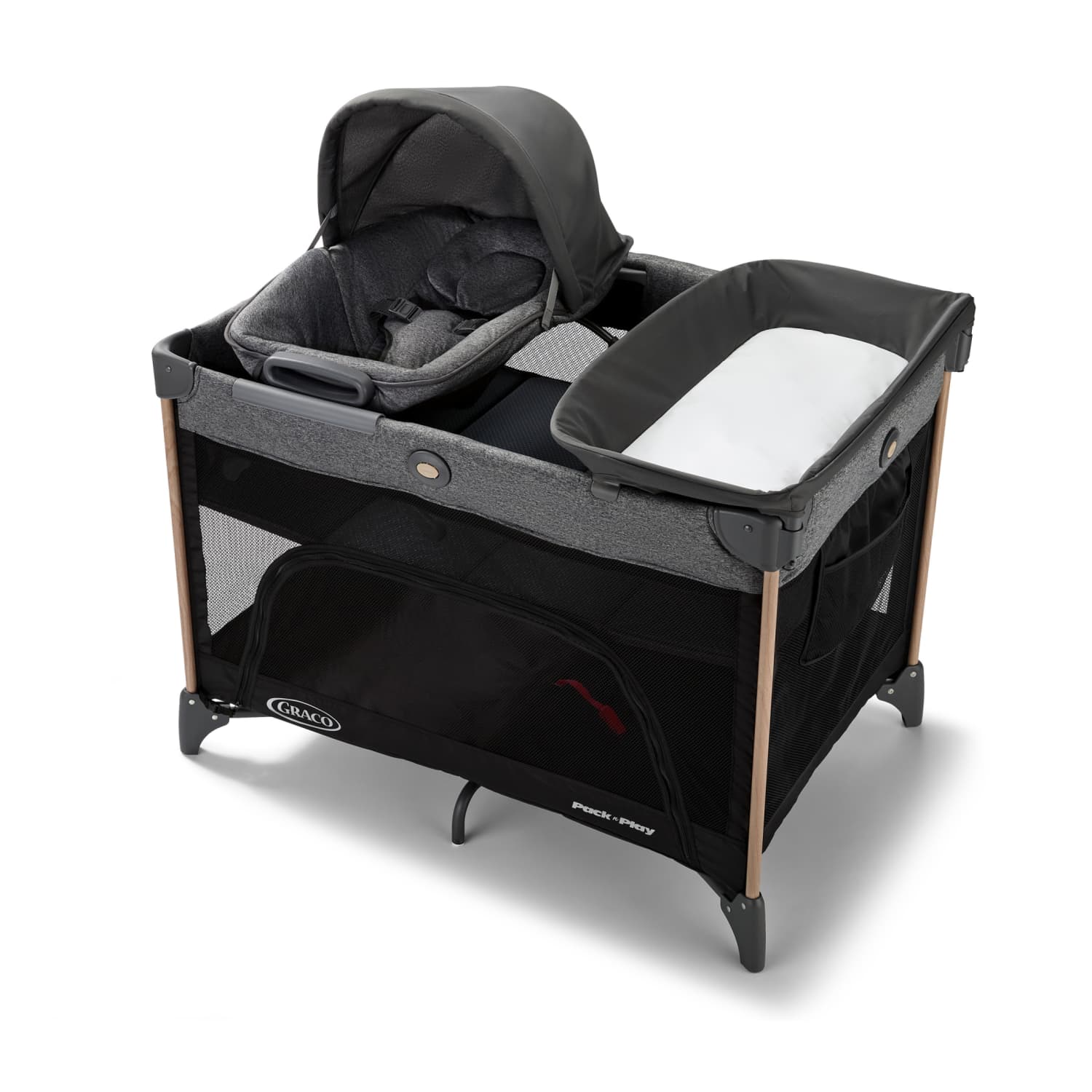 Graco Pack n' Play Close2Baby Seat Lux Playard, Milan Black photo 1