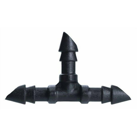 Orbit 5pk 1/4" Barbed Drip Tube Tee Fitting for Water Irrigation Tubing - 69401