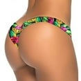 thumbnail image 2 of Gibobby Pantalones cortos de natación Bikini con estampado brasileño para mujer, bañador para playa, bañador(Verde,CH), 2 of 3