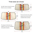 thumbnail image 5 of Yayeee Car Windshield Sun Shade Universal Fit Front Visor Protector, Colorful Plane, 5 of 8