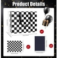 thumbnail image 2 of 13 Inches Race Car Gift Bag Black and White Checkered Gift Bag with Handle Tissue Paper and Greeting Card for Boys Girls Birthday Racing Car Themed Party Large Paper Gift Bag, 2 of 4
