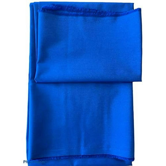60" Wide Premium 100% Cotton Fabric by The Yard (Royal Blue)