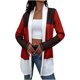 thumbnail image 1 of Chaqueta de Punto de Manga Larga Con Costuras A Rayas de Color Para Mujer Abrigo de Cárdigan de Otoño A Rayas Informal Odeerbi  ODB-6, 1 of 6