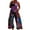 Purple, variant on Womens Jumpsuits Dressy,Womens Jumpsuit Spaghetti Strap Wide Leg Split Jumpsuits Long Overalls Summer Beach Loose Fit Rompers Blue,M