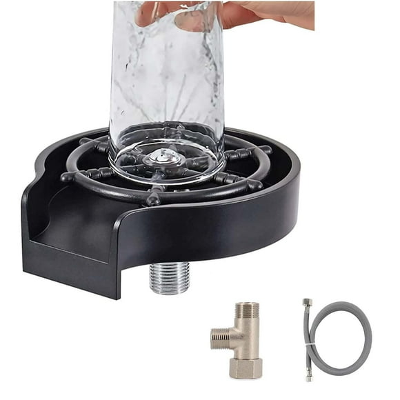 Amdohai Kitchen faucet booster bottle washer faucet automatic cup washer cleaning accessories baby bottle quick rinse, bar glass rinser kitchen sink automatic rinse unit