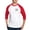 Red/White, variant on CafePress - Peace Love Third Grade Baseball Jersey - Cotton Baseball Jersey, 3/4 Raglan Sleeve Shirt