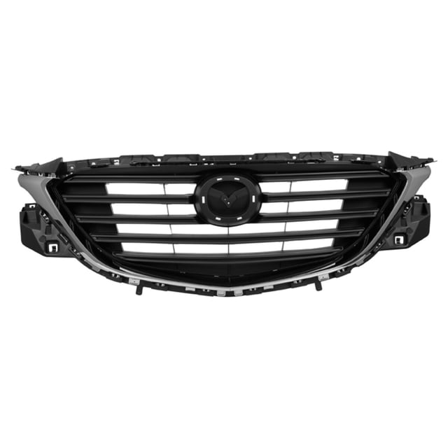 Parrilla Cx-9 2016 A 2021 Mazda Negra Mate Filo Crom Líneas Negras Tong Yang .