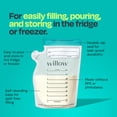 thumbnail image 2 of Bolsas de almacenamiento de leche materna Willow, 240 ml, 100 unidades, sin BPA, 2 of 8