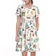 thumbnail image 1 of Balery Travel1 Vestidos sueltos de manga corta para mujer, vestidos de verano 2025, vestidos casuales de corte A con vuelo., 1 of 6