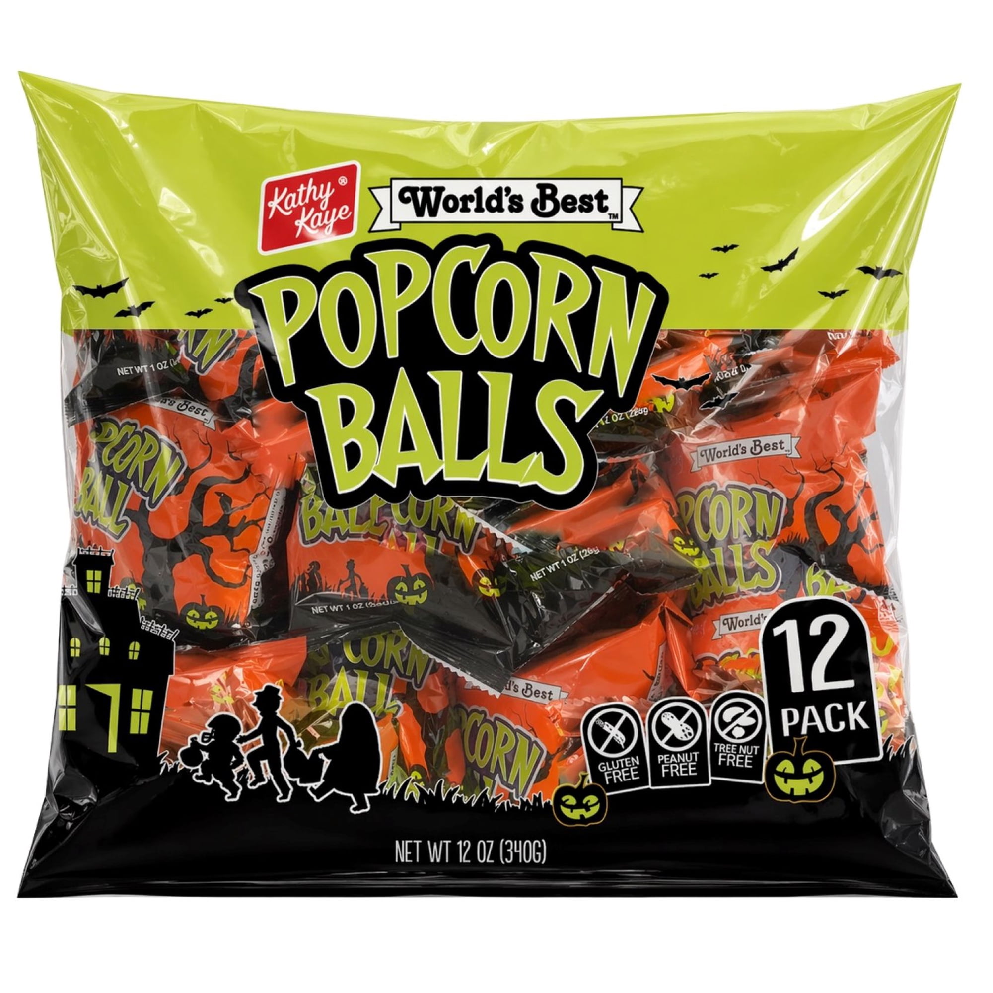 Kathy Kaye s Halloween Sweet & Salty Popcorn Balls 12 Count. Gluten-Free Peanut and Tree-Nut Free