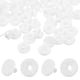thumbnail image 1 of 200 piezas de repuesto para protección facial, clips de retención, clip de fijación de plástico, máscara protectora, regulador de cuerda, 9 mm (blanco), 1 of 5