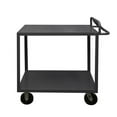 thumbnail image 4 of Durham RSCE-2436-2-3.6K-ALD-95 36 x 24 x 43.75 in. 2 Shelf Heavy Rolling Stock Cart with Ergonomic Handle & All Lips Down, Gray, 4 of 4