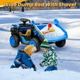 thumbnail image 4 of Joyracer 24V Ride on Toys w/ Remote Control, 2 Seater 800W Ride on Dump Truck, Electric Powered Ride on w/ Dump Bed, 3 Speeds, Shovel, Bluetooth/Music, Gift for Kids, Blue, 4 of 10
