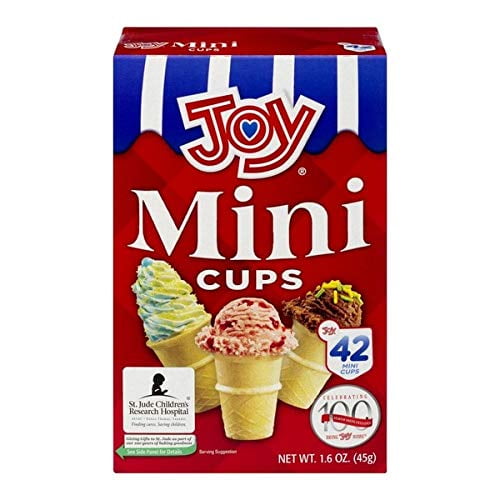 Joy Mini Cups Miniature Ice Cream Cones For Kids, Desserts, Cupcake
