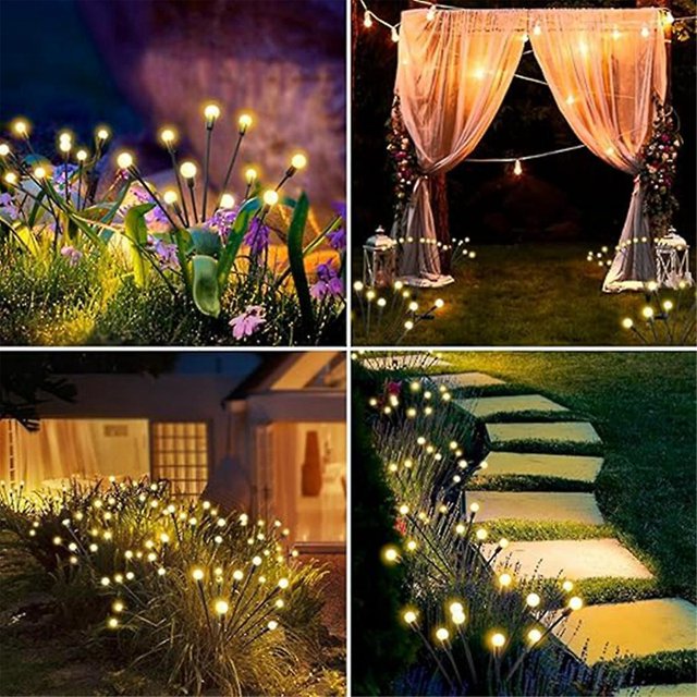 Luces Solares de Jardín JINMJMXG LED Impermeables para Exteriores