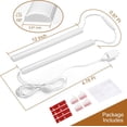 thumbnail image 6 of Plug-in Under Cabinet Lighting, 2 count 12 Inch Dimmable Closet Light, Cold White 6000K Linkable USB LED Light Bar, Memory Function, Under Counter Lights for Kitchen, Desk, Workspace, 6 of 6