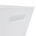 thumbnail image 3 of (12 pack) Mainstays Large Plastic Storage Bin, Arctic White, 3 of 7