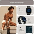 thumbnail image 2 of Fitbit Versa 4 Fitness Smartwatch with Daily Readiness, GPS, 24/7 Heart Rate, 40+ Exercise Modes, Sleep Tracking and more, Black/Graphite, One Size (S & L Bands Included), 2 of 9