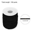 thumbnail image 2 of Unique Bargains Elastic Cord Stretchy String 1.2mm 109 Yards Black for Craft, Jewelry Making, Bracelets, Necklaces, Beading, 2 of 5