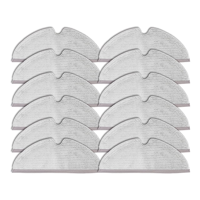 Limpieza de suelo Robot ropa absorbente de agua alfombrillas de limpieza en seco y húmedo reemplazo de alfombrillas para Xiaomi Stone S5 S6 12 Piezas Kearding HA008452-00