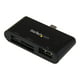 StarTech.com On-the-Go USB Card Reader for Mobile Devices - Lecteur de Cartes (MMC, SD, miniSD, microSD) - USB 2.0 – image 1 sur 6
