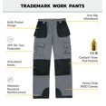 thumbnail image 4 of Pantalón de trabajo CAT Classic Fit Cargo gris y negro 32W x 34L, 4 of 8