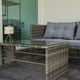 thumbnail image 3 of Sala para JARDÍN esquinera de mimbre para exteriores Ilios Innova Juego de 3 muebles Gris, 3 of 9