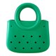 thumbnail image 5 of Bolsa de playa para mujeres Impermeable para el agua Pequeña bolsa Multipropósito de almacenamiento de verano con agujero Verde, 5 of 8