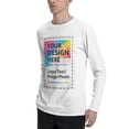 thumbnail image 7 of USPEED Personalized Tee Custom Long Sleeve Shirts for Men Design Your Own Image Text Photo Front/Back Print, 7 of 7