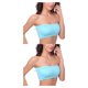 thumbnail image 4 of Minnieouse Sujetadores sin tirantes agraciado multicolor a mano ajuste fácil de combinar estilo básico para sujetador inalámbrico fuera del Azul S 2Conjunto, 4 of 6