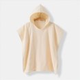 thumbnail image 5 of zuwimk Boys Girls Terry Bathrobe,Cotton Towel Robe ，Hooded Toddler Soft Fuzzy Robe For Kids(Beige,One Size), 5 of 6
