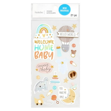 UPC: 0195158488517 | Welcome Baby Dimensional Stickers by Recollections™
