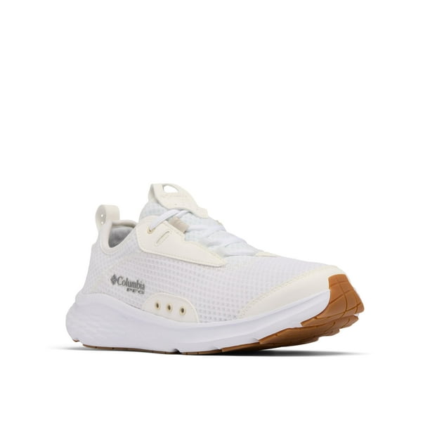 Zapato náutico Columbia PFG Castback antideslizante para hombre, color blanco/piedra