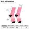 thumbnail image 2 of Sigee Sparkly Pink Glitter for Contrast Design Soft Moisture-Wicking Socks Crew Casual Athletic Stretchy Loose Middle Tube Socks, 2 of 6