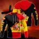thumbnail image 2 of Sudadera con capucha con estampado 3D de Jesús cristiano bendiga a todos para hombres, sudaderas con capucha con gráfico de crucifijo, suéteres geniales de moda para niños, tops Harajuku, 2 of 5
