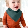 thumbnail image 2 of Zanarzt Baby Girl Bibs Muslin Baby Bibs Baby Bandana Drool Bib for Drooling and Teething Cotton Soft Absorbent for Girls Boys Dark Green, 2 of 9