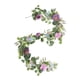 thumbnail image 4 of Guirnalda de peonías artificiales, simulación de vegetación, arreglo floral realista. Púrpura, 4 of 9