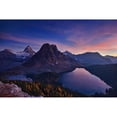 thumbnail image 3 of Zhang, Yan 18x13 Black Modern Framed Museum Art Print Titled - Twilight At Mount Assiniboine, 3 of 5