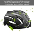 thumbnail image 4 of Black L-Size R-24 Bike Helmet with Rear Adjustment Knob, Thickened Multi-Density EPS Foam for Impact Absorption, Detachable Washable Soft Lining, Lightweight PC+EPS Construction, Breathable Lining &, 4 of 6