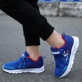 thumbnail image 6 of Wuxian Toddler Girls Boys Athletic Shoes Running Walking Lightweight Sneakers Non Mesh Breathable Sport Shoes For Jogging Tennis Casual Sneakers Breathable Mesh Sport Shoes,Blue,11-11.5 Years, 6 of 9
